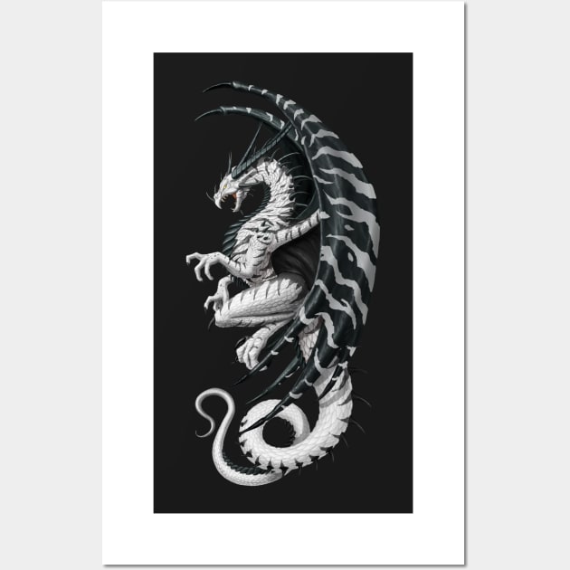 Master Dragon white Wall Art by chriskar